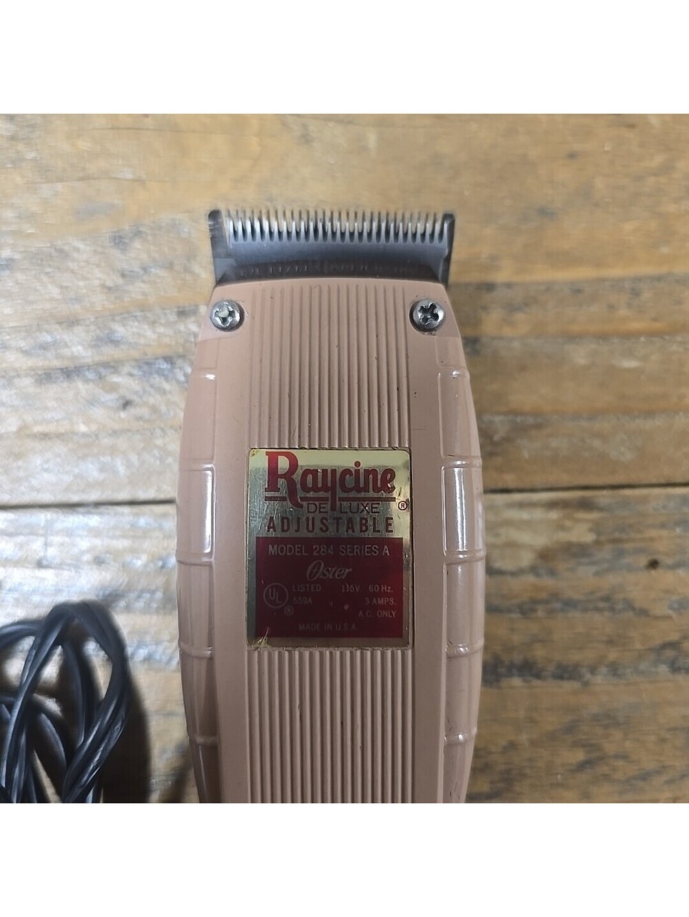 Raycine Deluxe Adjustable Hair Clippers Model 284 Series A Oster (TESTED)